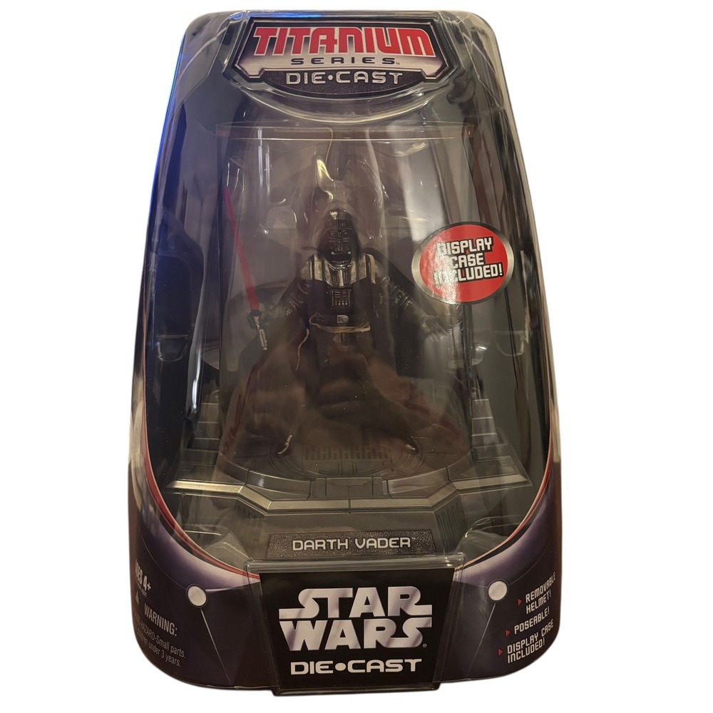 Star Wars Titanium Series Die Cast Darth Vader Figure with Display Case Included - Picture 15 of 16